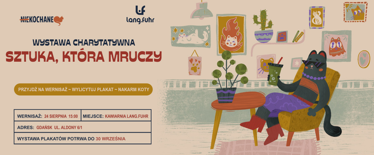 Sztuka która mruczy - wystawa charytatywna